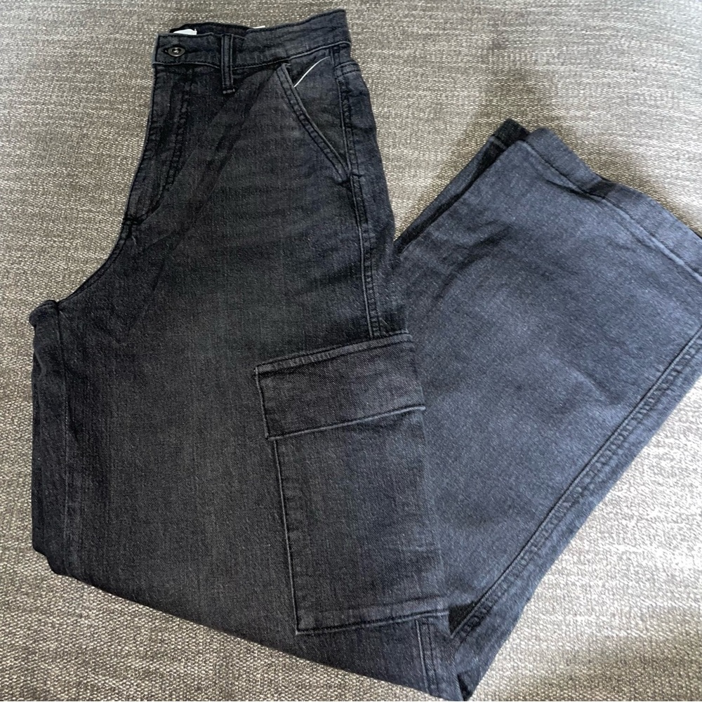 Jessica Simpson Charcoal Wide Leg Jeans
